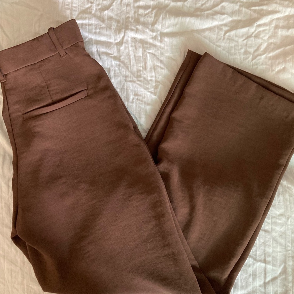 Abercrombie & Fitch Sloane Wide Leg High Waisted Trousers